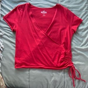 Large red Hollister shirt